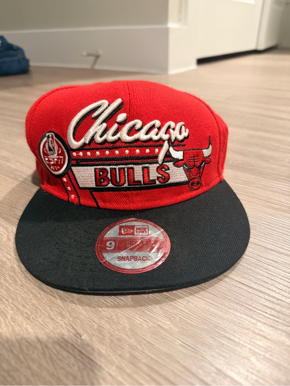 Vintage Chicago Bulls Hardwood Classic Hat SnapBack Cursive Logo